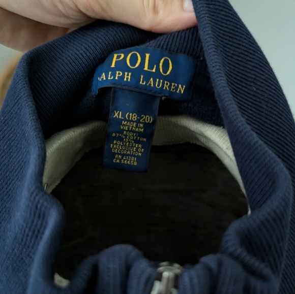 Polo Ralph Lauren Striped Quarter Zip Rugby Pullover - Picture 5 of 7